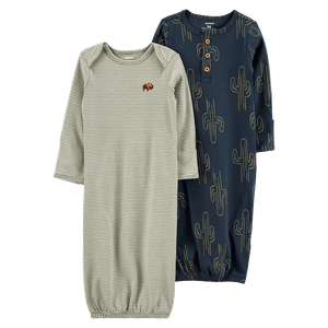 Set 2 Pijamas Batola Rayas y Azul Niños - Carter's