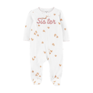 Pijama Enteriza Blanca Niñas - Carter's