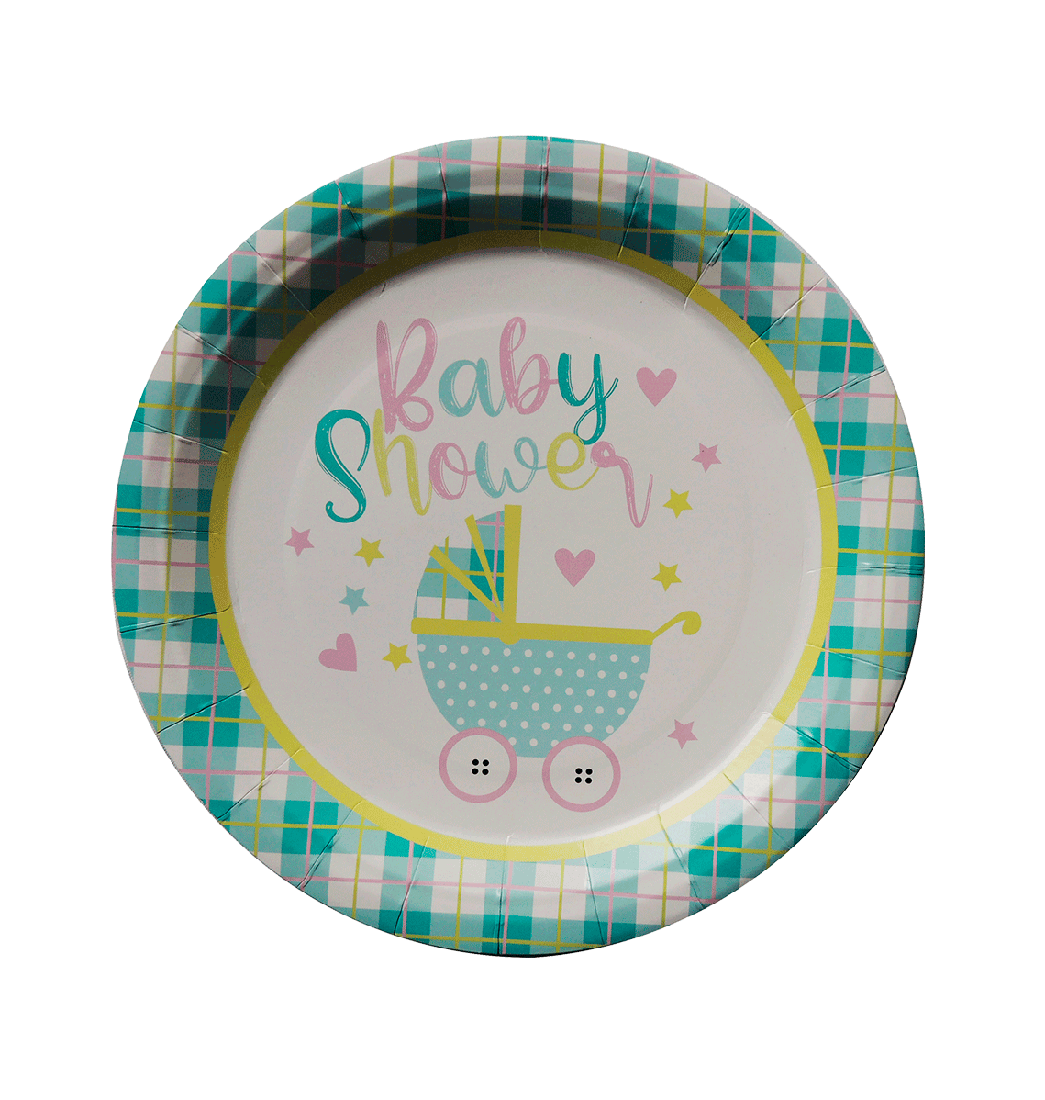 Set 8 Platos para Baby Shower Niños - Nico