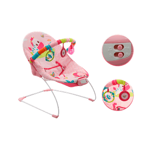 Silla Bouncer Musical Rosa - Premium Baby