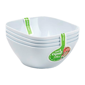Set 4 Bowls Blanco 175ml - PlasticForte