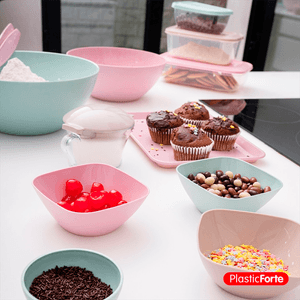 Set 4 Bowls Blanco 175ml - PlasticForte