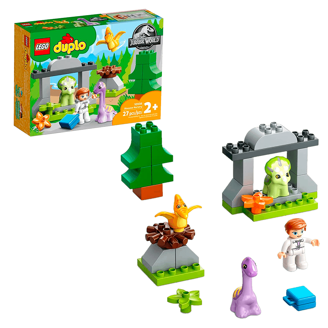 LEGO Duplo Jurassic World - Fuga del T. rex y el Triceratops + 2 años -  10939