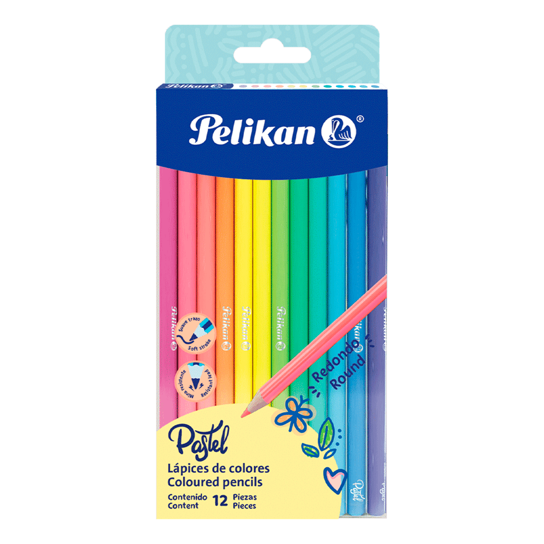 Caja de 12 Lápices de Colores Edición Pastel - Pelikan