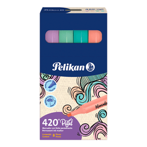 Caja de 8 Marcadores Permanentes 420 Pastel - Pelikan
