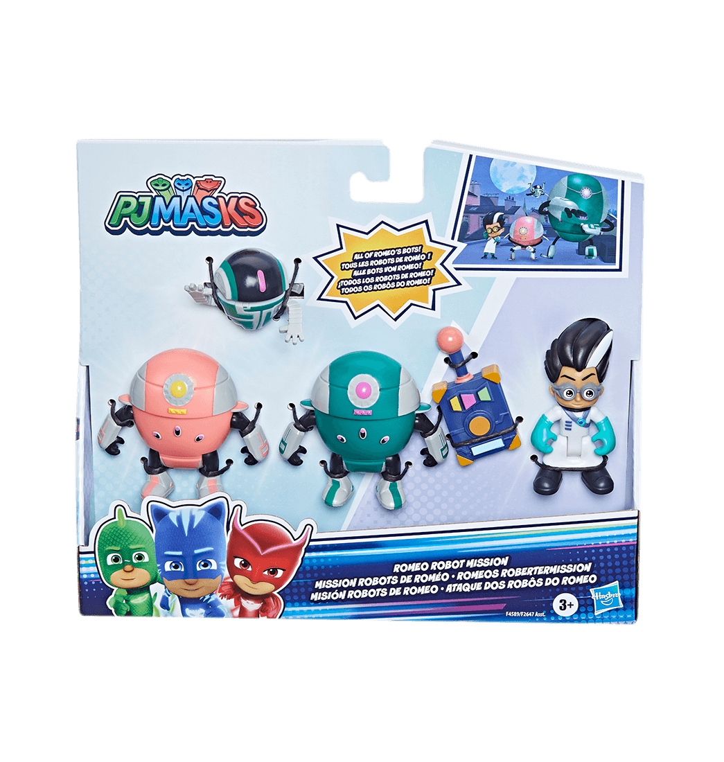 Set De Figuras Misión De Robots De Romeo - Pj Masks Pj Masks - Pepe ...