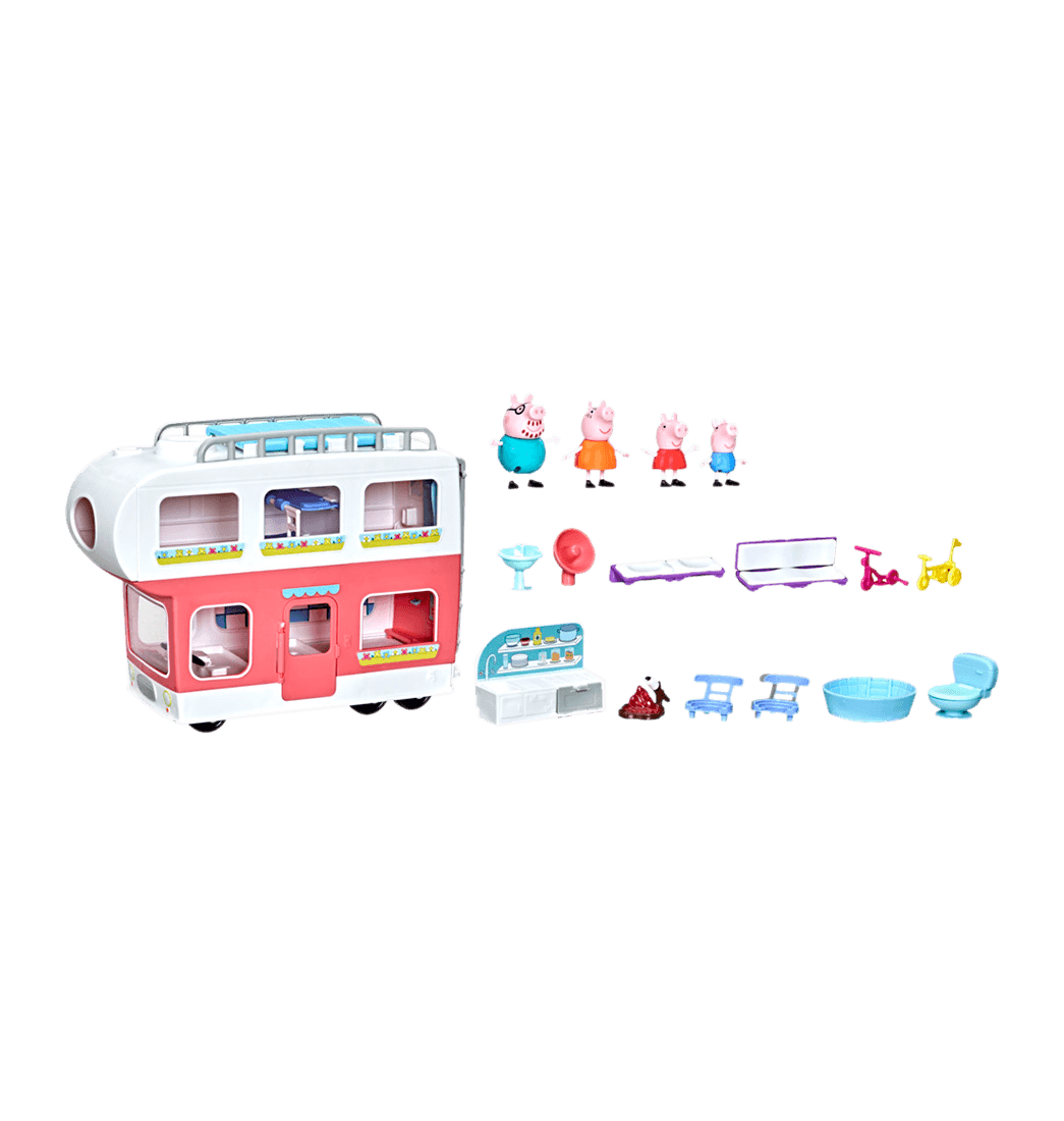 PEPPA PIG SET DE 4 FIGURAS - PEPPA Y SU FAMILIA DE VACACIONES