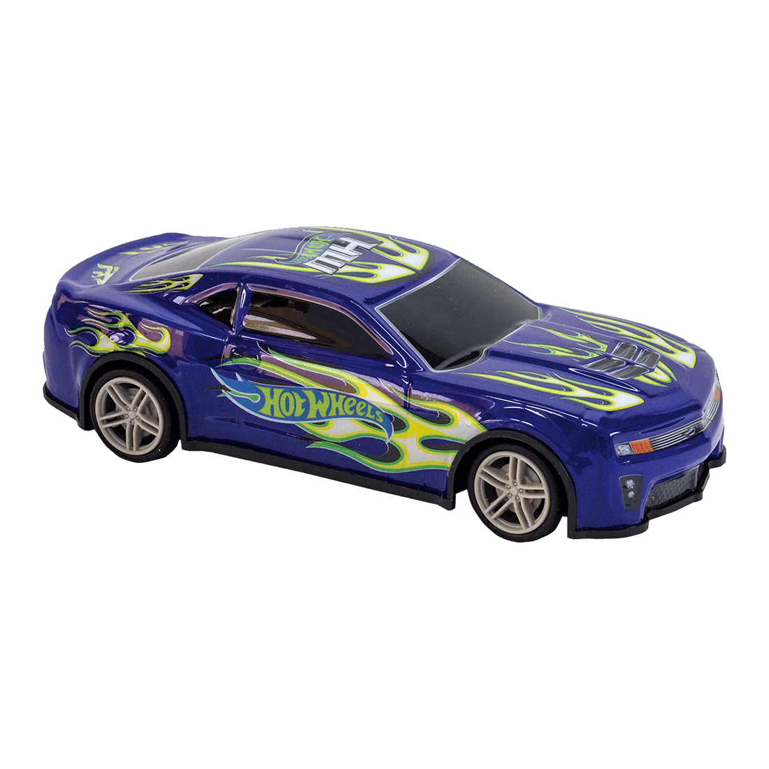 Carro Radio Control Velocidad 1:24 Morado Flamas - Hot Wheels