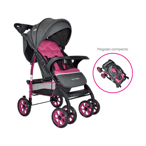 Coche Paseador Klaus Rosado - Happy Baby