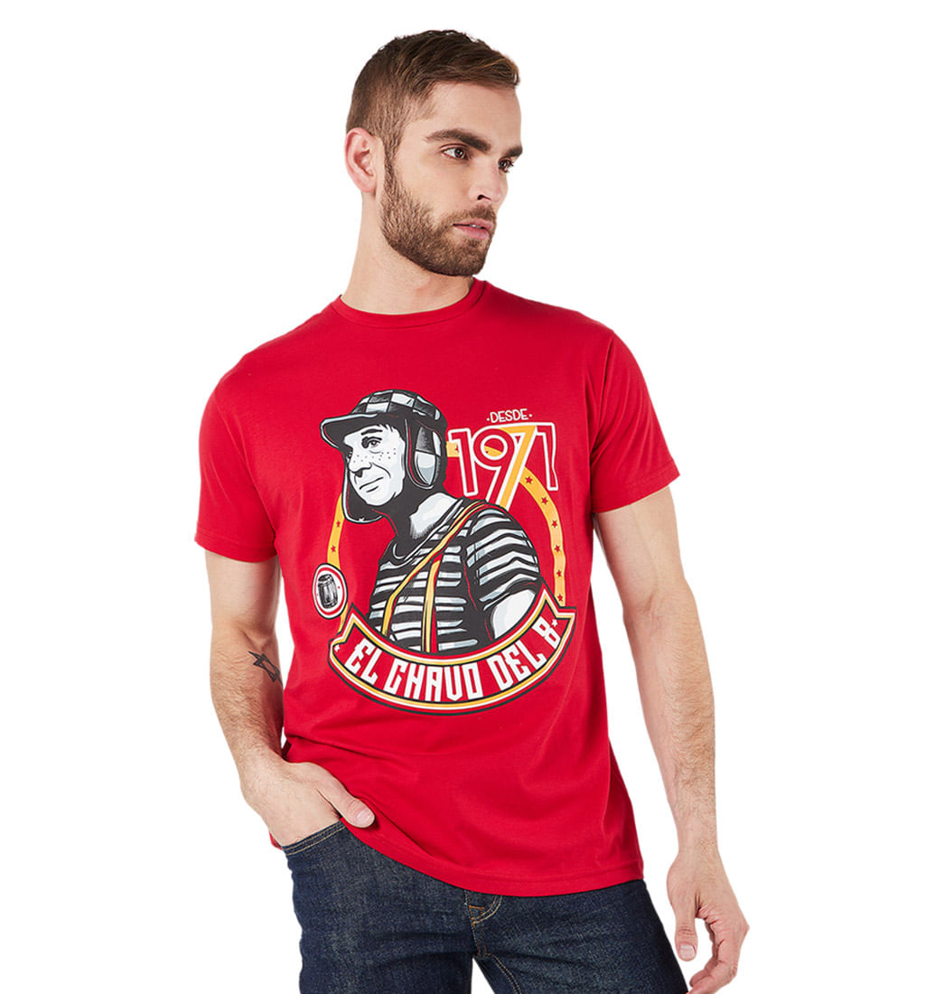 Camiseta Chavo Del 8 Para Adulto Rojo