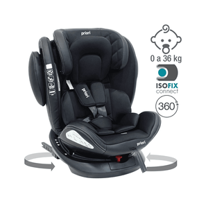 Silla para Carro 360 Negra Gr 0-3 - Priori