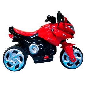 Motocicleta Infantil Recargable Negra y Roja - Ox Toys