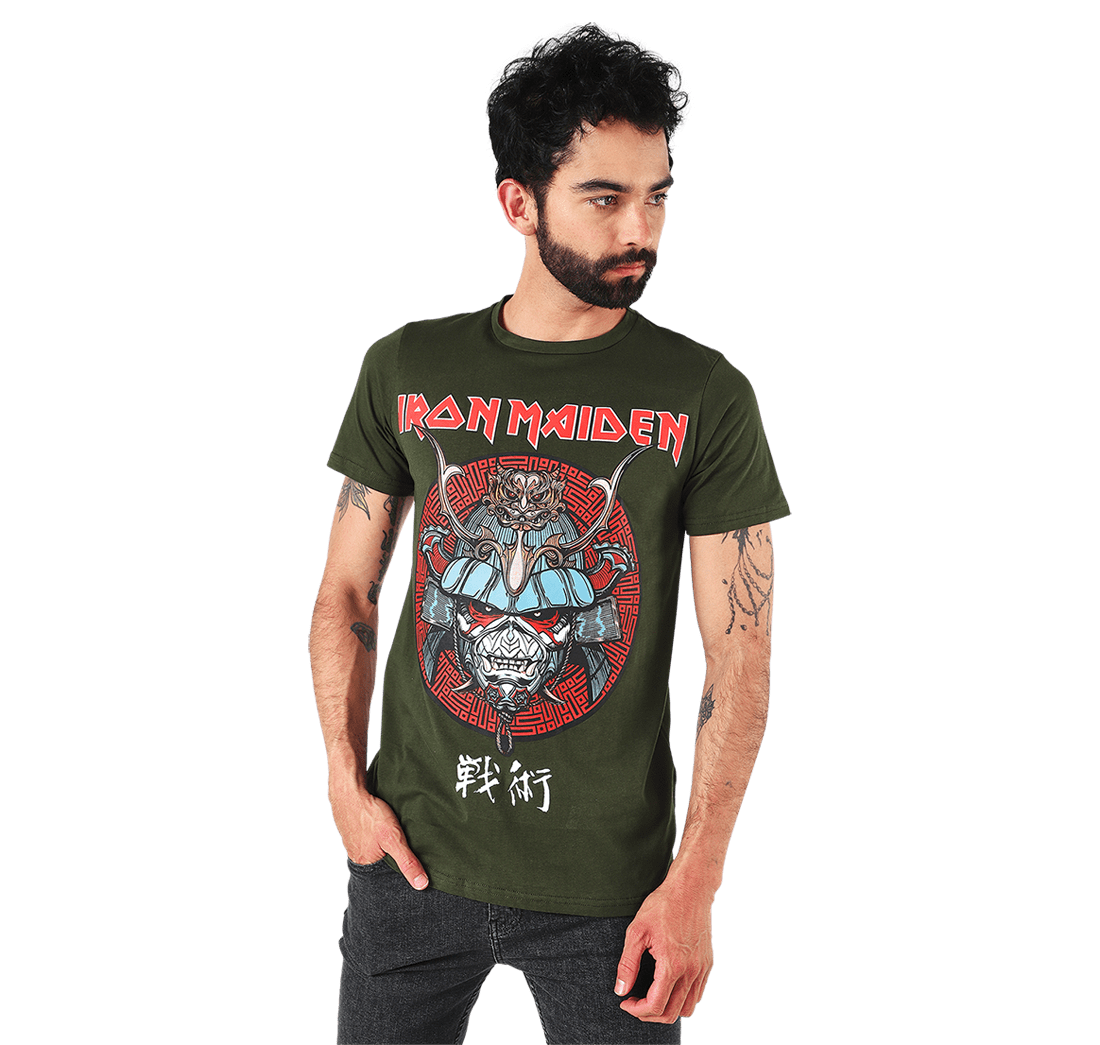 Camiseta Adulto Iron Maiden Verde