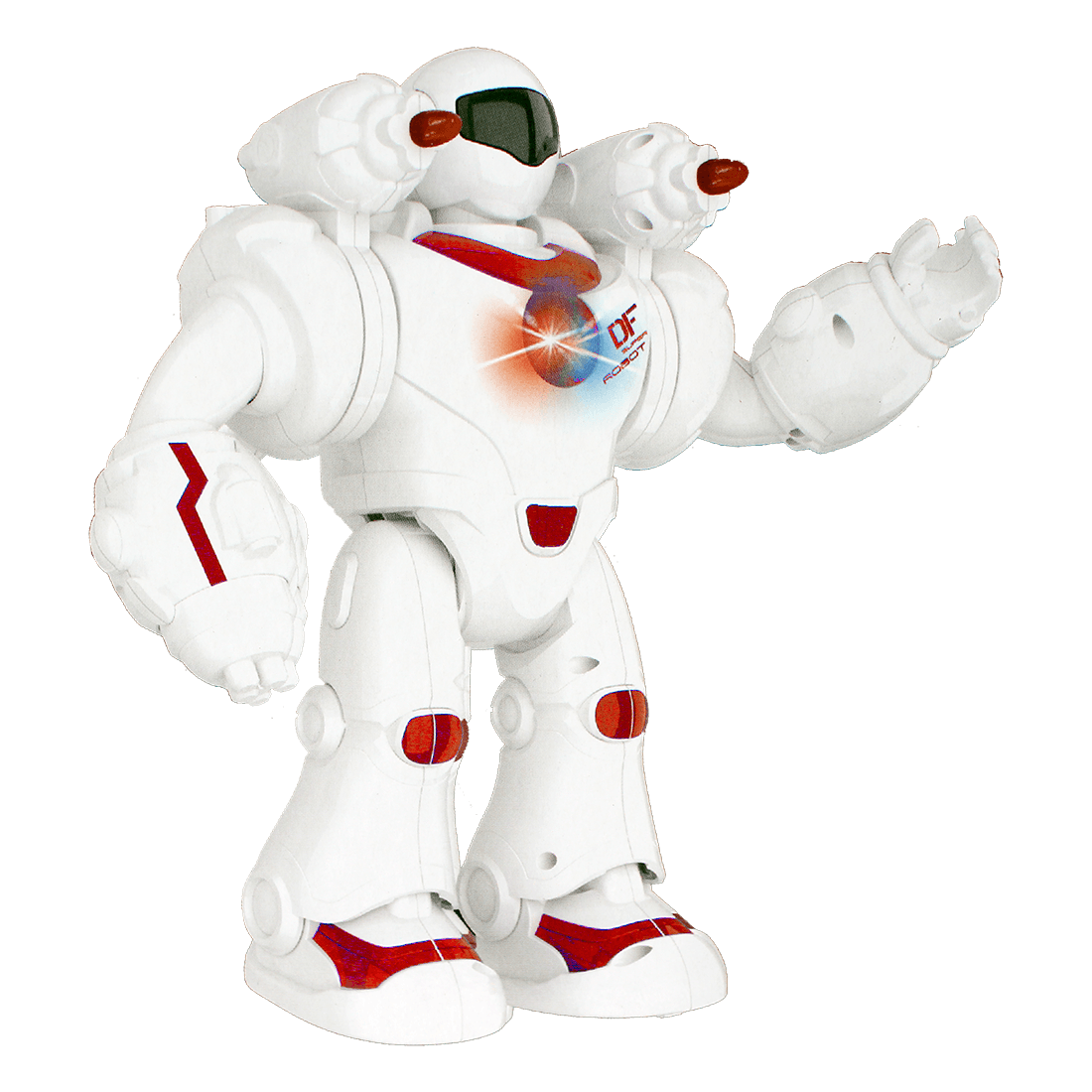 Robot Camina Blanco y Rojo - Kiddoh