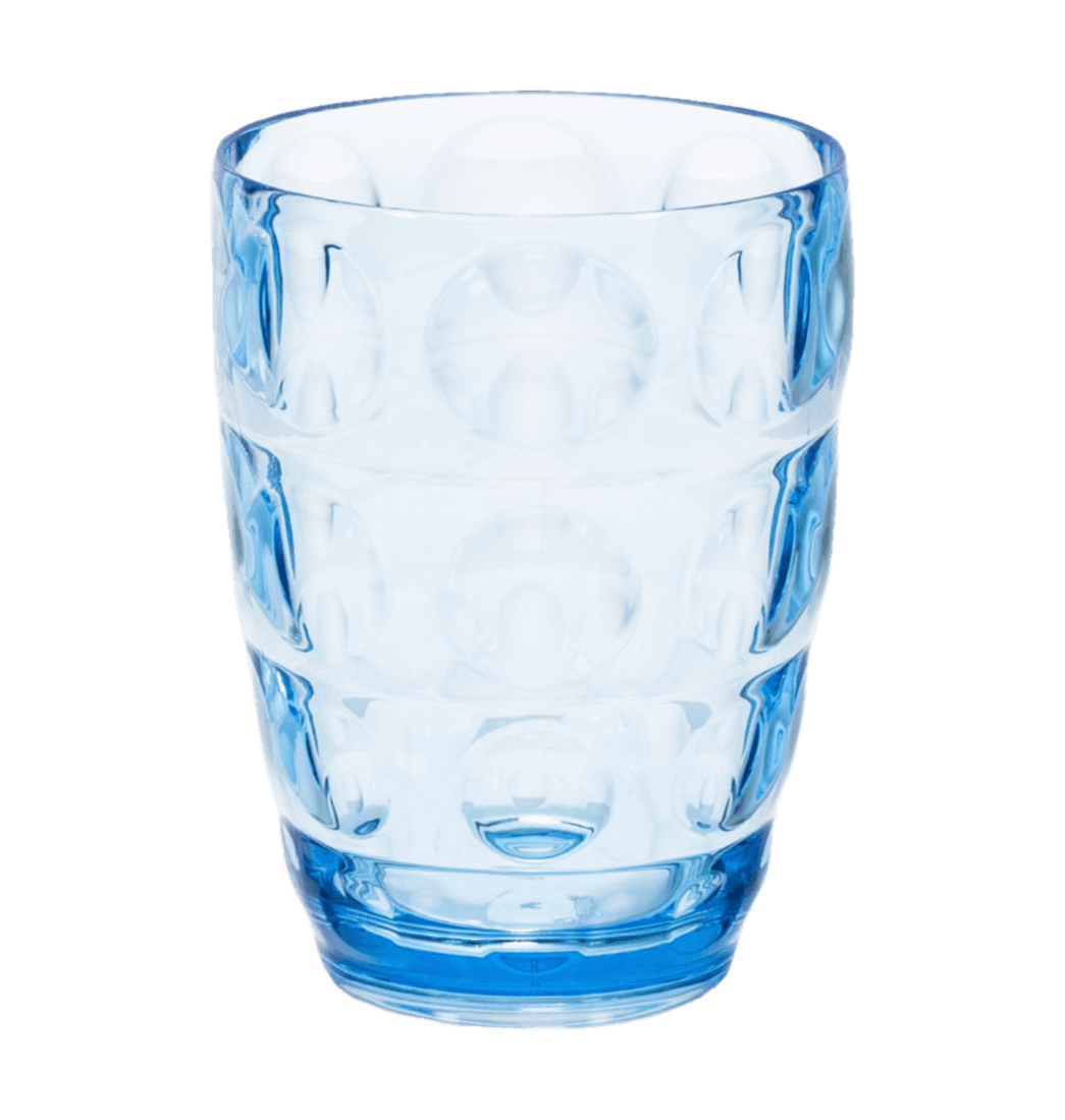 Vaso Acrílico Redondo Trago Corto Transparente 400 ml - Felli