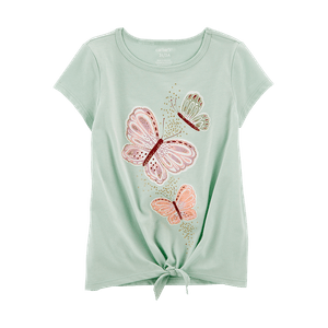 Camiseta Estampado Mariposas Niñas - Carter's