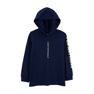 Hoodie con Capota Azul Oscuro Niños - Carter's