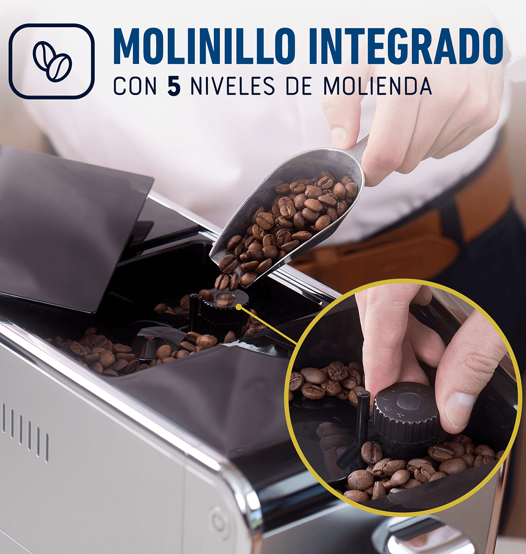 Pepe Ganga - Prepara y disfruta de un delicioso café junto a los que más  amas con esta nueva Cafetera Espresso de 15 bares con molinillo  integrado☕️😎. Conoce más de sus características