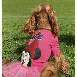 Camiseta Mascotas Minnie Rosado