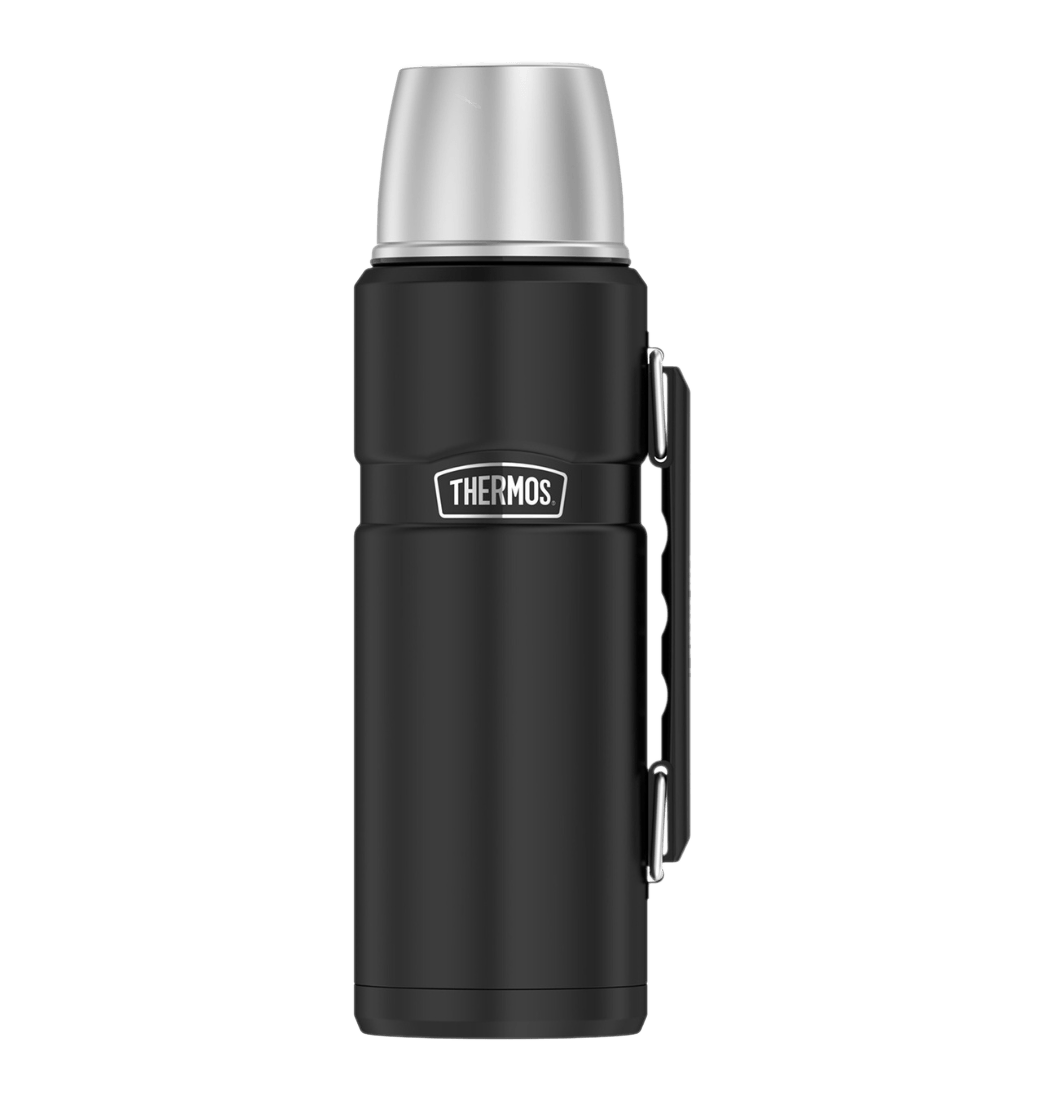 Termo Líquido King 1.2L Acero Inoxidable Negro - Thermos