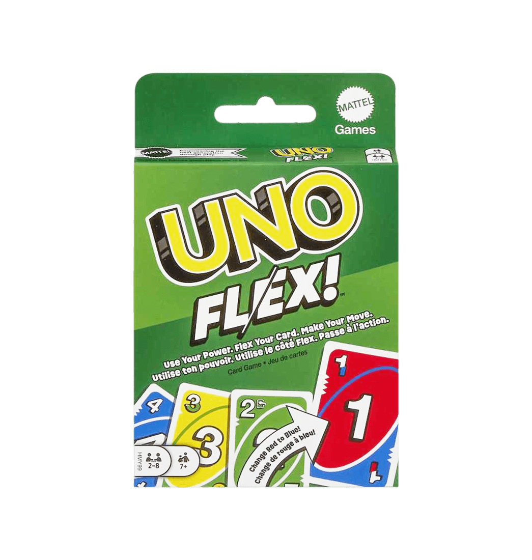 Juego de cartas UNO flex.