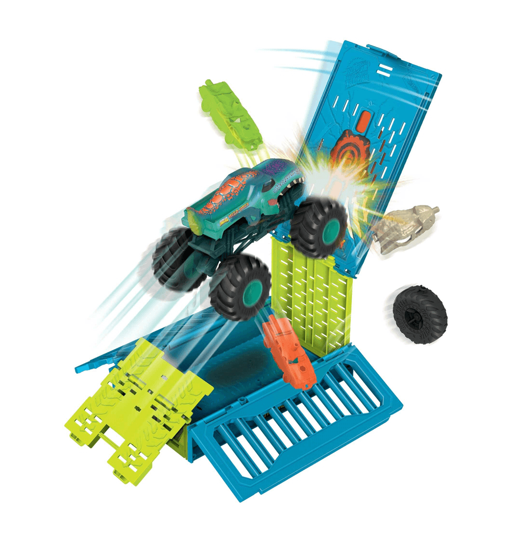 Carro Mega Wrex Caja Choques 1:24 - Hot Wheels
