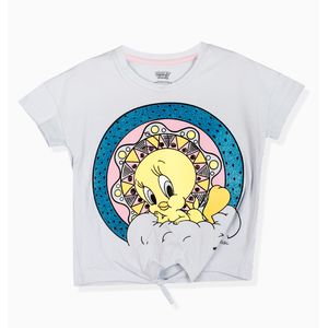 Camiseta Manga Corta Niñas Azul - Piolin
