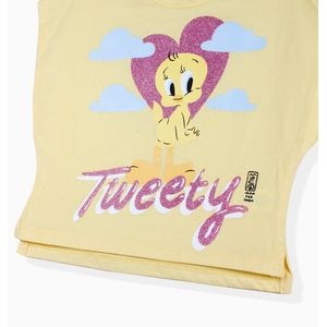 Camiseta Manga Corta Niñas Amarillo - Piolin