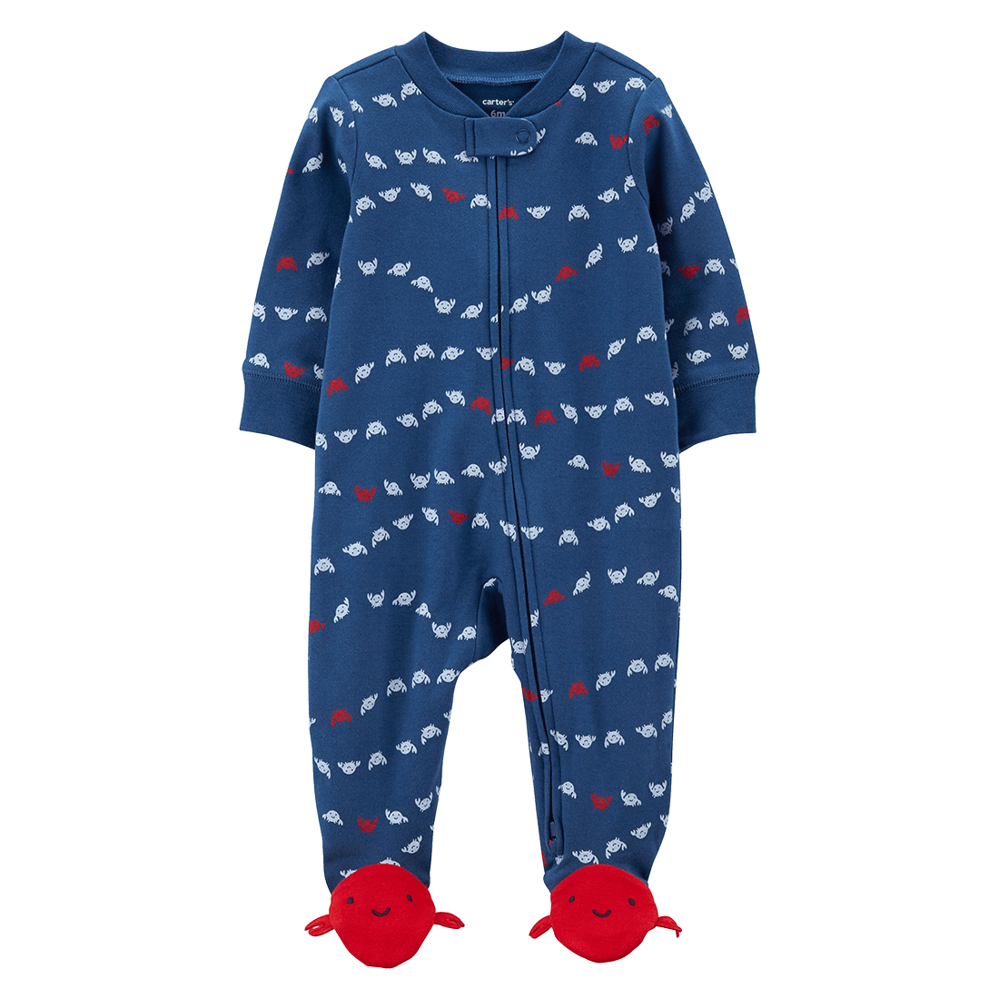 Pijama Enteriza con Pies Cangrejos Niños - Carter's