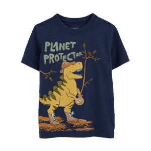 Camiseta Manga Corta Dinosaurio Niños - Carter's