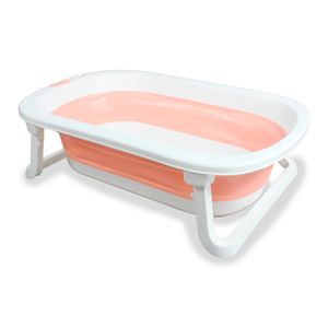 Bañera Plegable con Termómetro Rosado - Bebesit