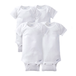 Set 4 Bodies Manga Corta Blancos Unisex - Gerber
