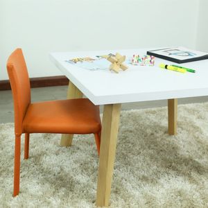 Silla Infantil Lugo en Cuero Hogar Venecia - Naranja