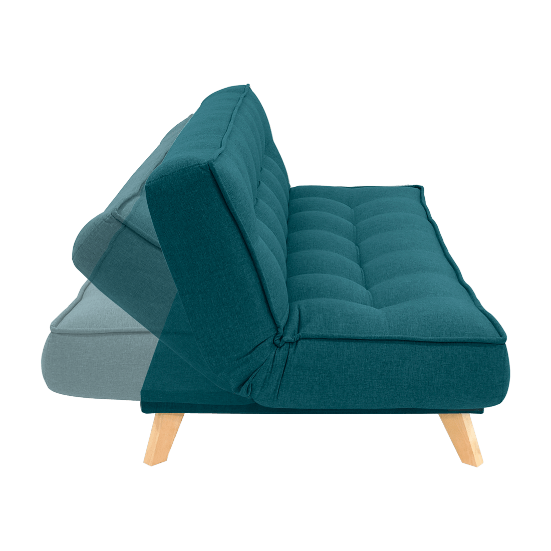 Sofacama Gales 3 Puestos Tela Azul Hogar Venecia Hogar Venecia Pepe