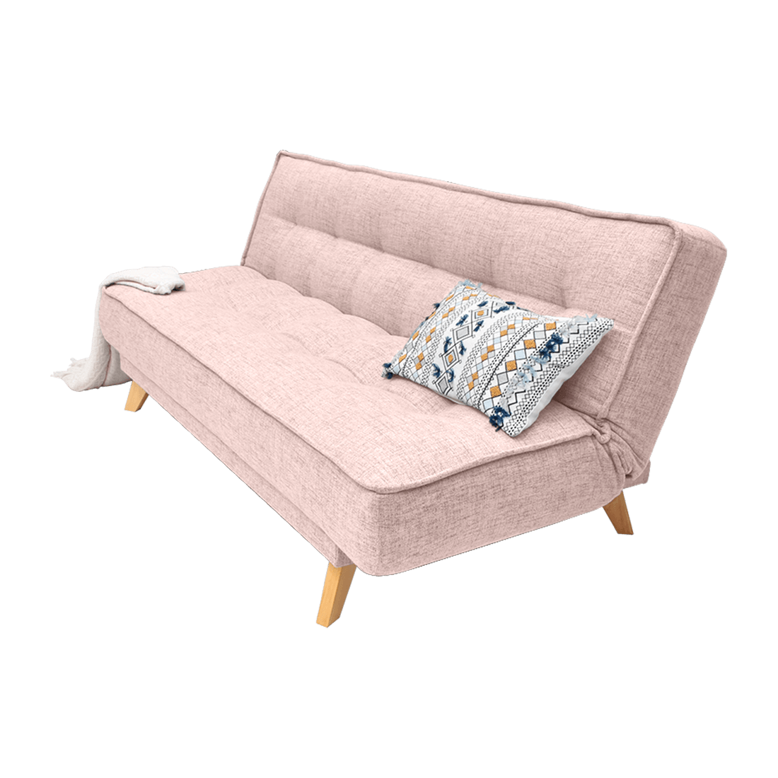 Sofacama Gales 3 Puestos Tela Rosa Hogar Venecia Hogar Venecia Pepe