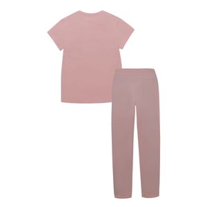 Conjunto de camiseta y pantalón de sudadera para niñas