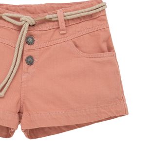 Short ecológico para niña con correa de cordón