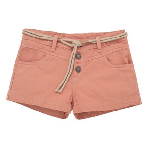 Short ecológico para niña con correa de cordón