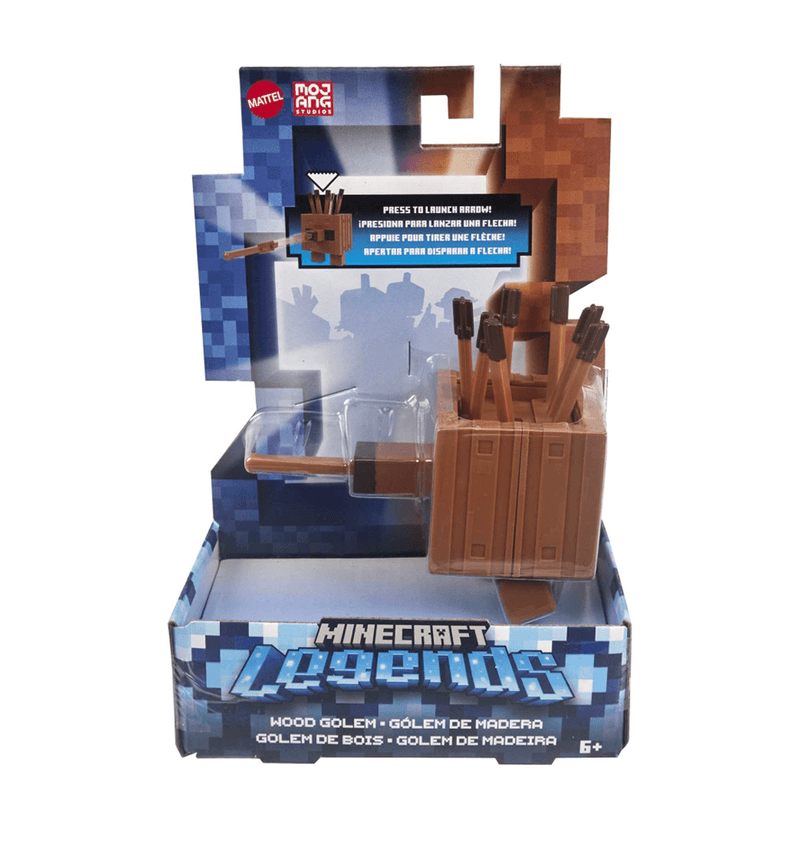 Figura Golem De Madera 8 Cm Minecraft Minecraft Pepe Ganga Pepe Ganga