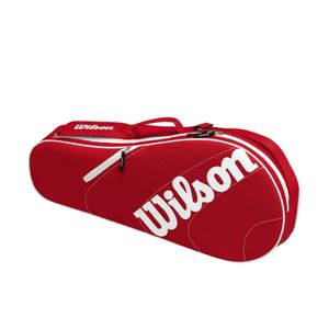 Bolsos Raquetero De Tenis Wilson Advantage Triplebag-Rojo