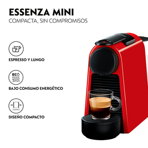 Cafetera Essenza Mini Roja - Nespresso