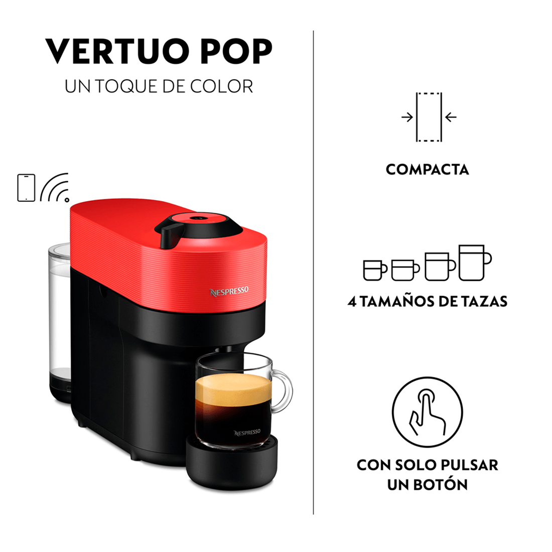 Cafeteras Expresso Compatible con Nespresso Krups Nespresso Vertuo Next L -  Marrón