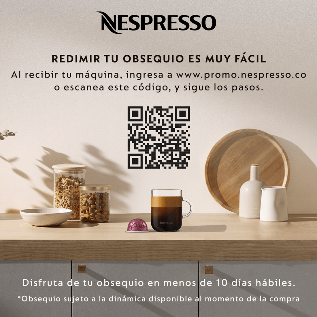 NESPRESSO Cafetera Vertuo Pop Negra Nespresso