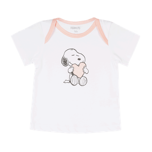 Camiseta Manga Corta Niñas - Snoopy Baby