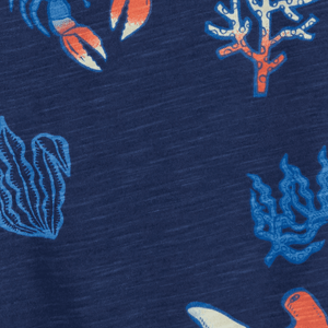 Camisa Manga Corta Animales Marinos Niños - Carter's