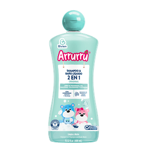 Shampoo y Baño Liquido 2 en 1 Original 400 ml - Arrurrú