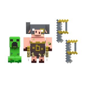 Set Legends Creeper vs Piglin Bruiser - Minecraft