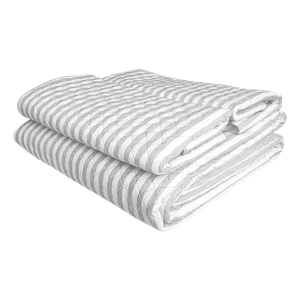 Cubrecama Termofijado Cationica Gris/Blanco King - Kamuchy