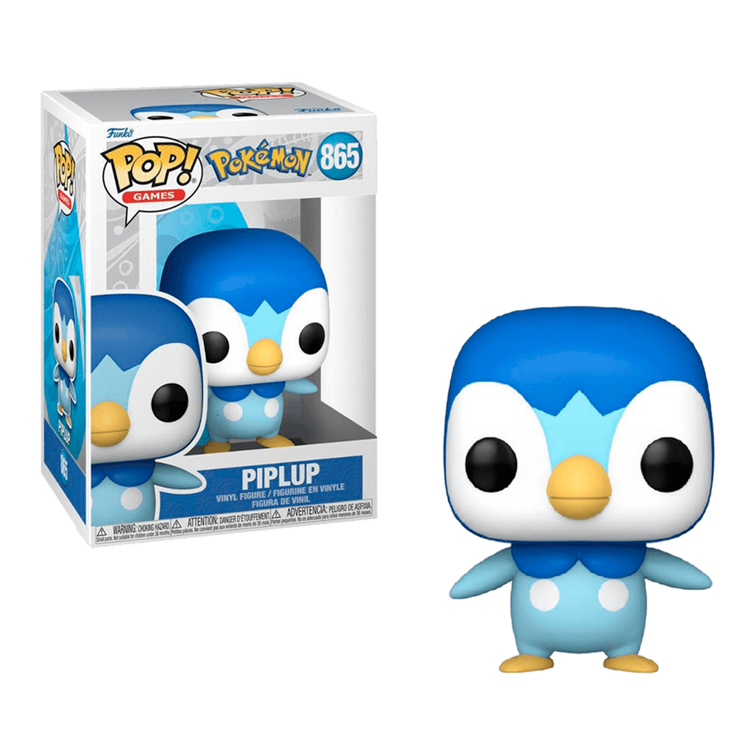 Figura POP Games Pokémon Piplup - Funko