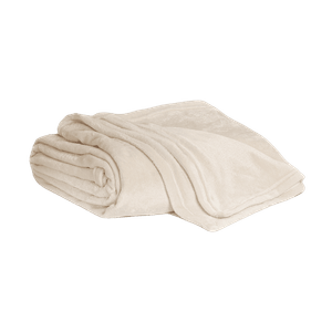 Manta Flannel Fleece Hueso - Mano de Oso